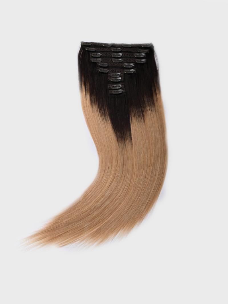 Mochachino Brown & Dirty Blonde Human Hair Clip In Extension