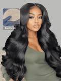Petaluxe [Pay 22" Get 24"] HD Real Scalp? Wig 13x4 Invisible Lace Frontal Loose Wave with Face Framing Curtain Bangs