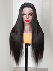 Glueless 13x4 HD Lace Front Straight Human Hair Wigs 250% Density