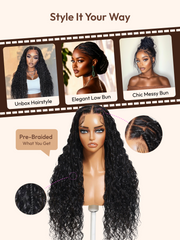 HD Real Scalp? Wig 13x4 Invisible Lace Frontal Loose Wave with Face Framing Curtain Bangs