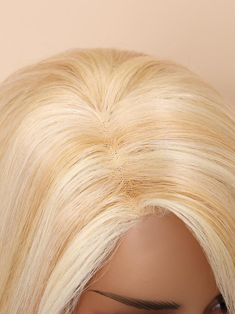 JULIE- 8" OPEN CAP LACE STRAIGHT HUMAN HAIR WIG