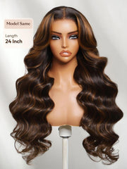 100% Human Hair Butterfly Cut 180% Density Bye-Bye Knots? 7x5 Lace Body Curls Wig with Feathered Layers & Invisi Drawstring