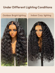 Bye-Bye Knots? 7x5 Lace Black Natural Wavy Wig With Invisi Drawstring 150% Density