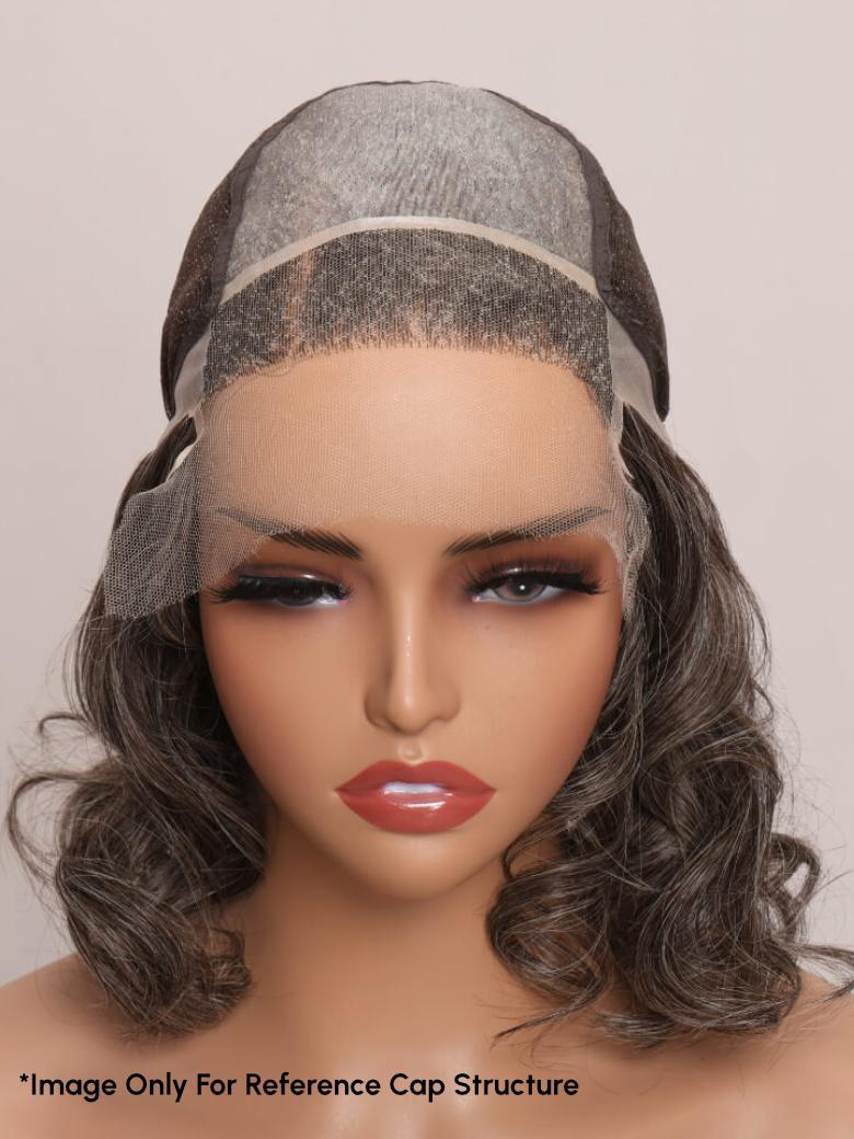 SLOANNE- 12" MONO & SWISS LACE BODY WAVE HUMAN HAIR WIG