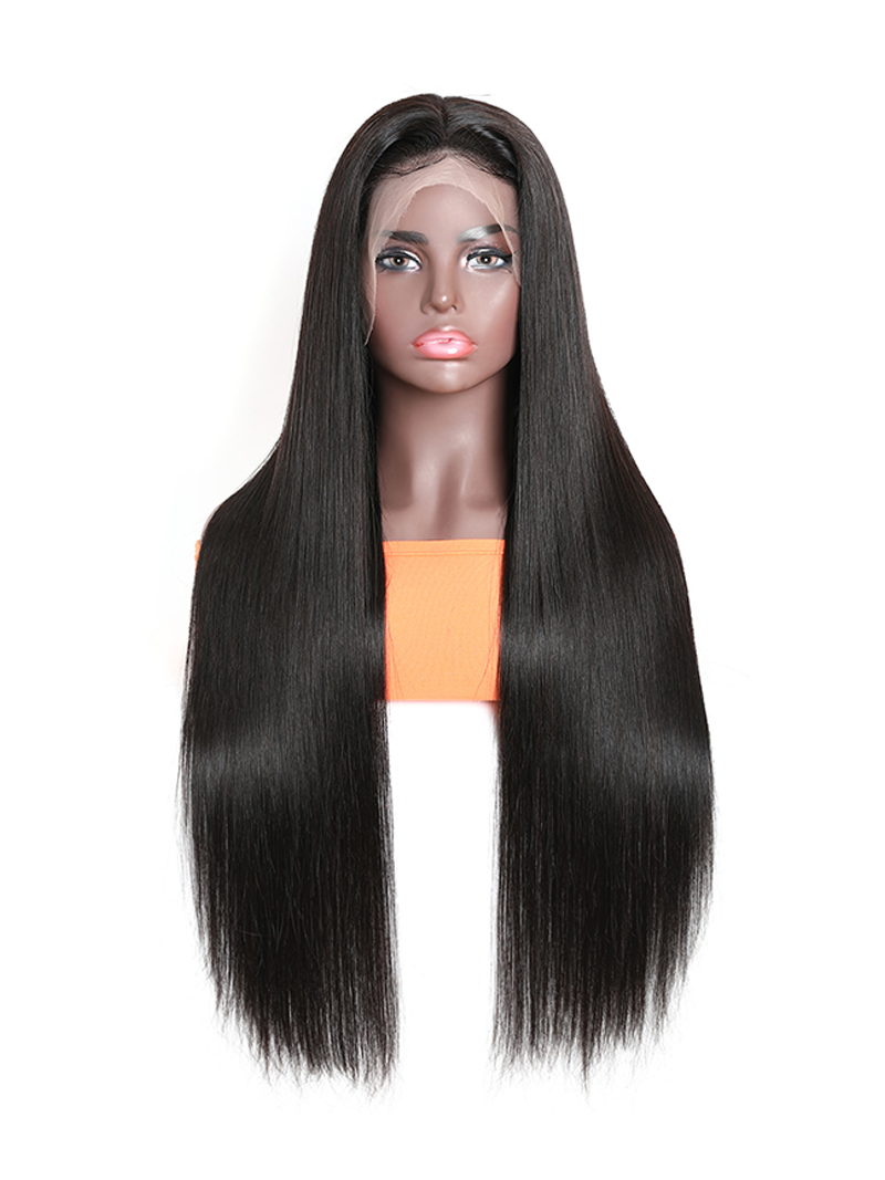 Straight 13x6 Lace Front Wigs 180% Density Pre Plucked Natural Hair Wigs