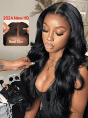 5x5 Thin HD BlendAway<span>TM</span> Pre Cut Lace Glueless Body Wave Wig with ByeBye-Knots Match All Skin Tones