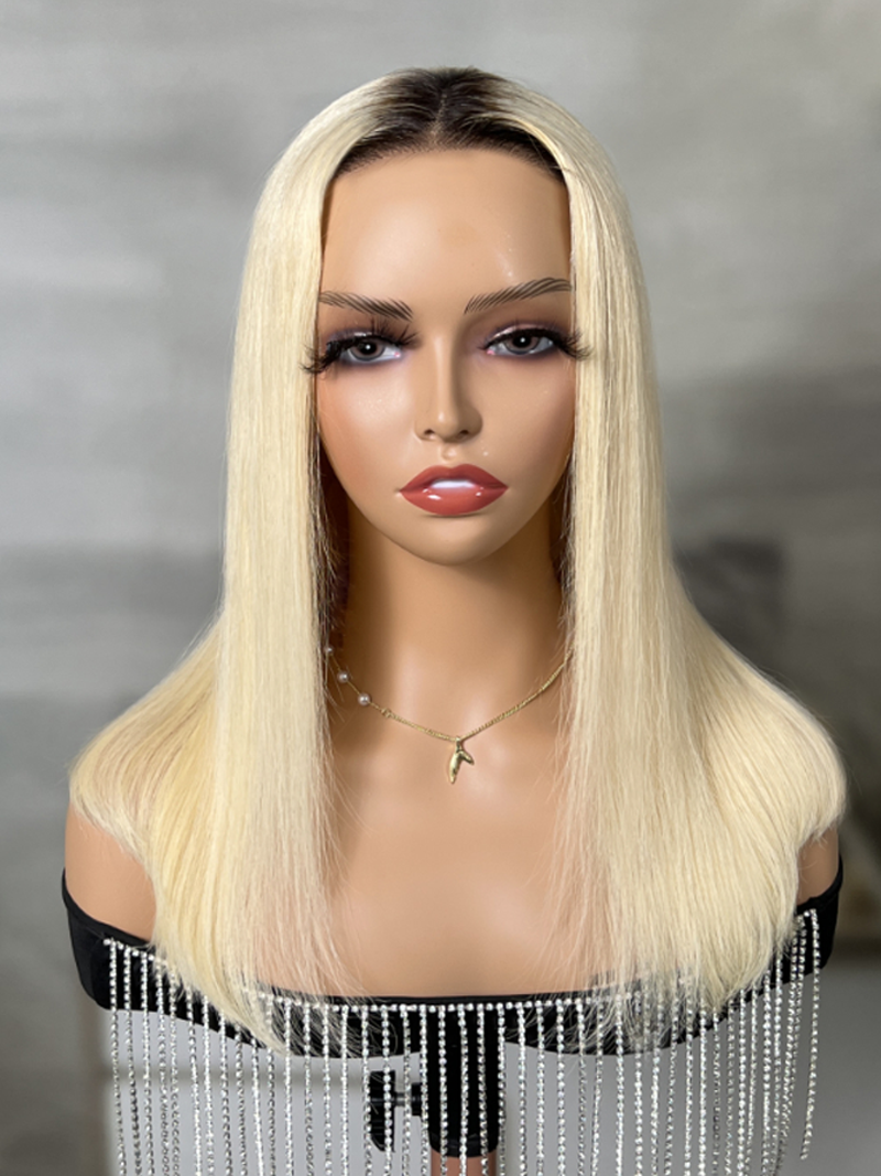1B/613 Blonde Ombre 13x4 Lace Front Shoulder Length Bob Wig