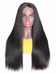 Lace Closure Wigs Glueless Straight Human Hair