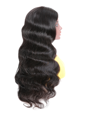 Body Wave Lace Part Wig 150% Density Natural Black 100% Virgin Human Hair Wigs For Women