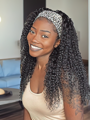 Top Star Water Wave Headband Wig 150% Density No Glue Needed