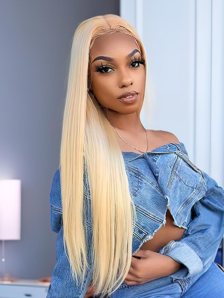 Hair 613 Blonde Virgin Human Hair Extension Bundles 10-24 Inch 3PCS Straight Hair