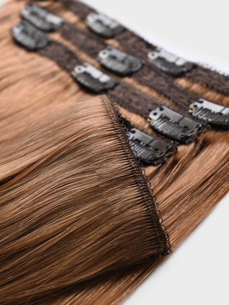 Chestnut Brown Human Hair Clip In Extension
