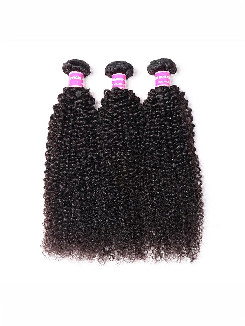 Hair 100% Virgin Human Hair Kinky Curly Hair 3 Bundles