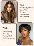 Petaluxe $139=2 Wigs | 18" 7x5 Bye-Bye Knots Wig and Glueless Wig
