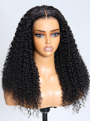 13x4 Lace Frontal Black Jerry Curly & Body Wave Pre-Everything Wig