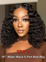 2 Wigs $135 | For 13x4 Pre Everything 14" With Drawstring And 10" Bob Wigs