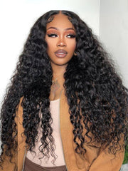 [With Baby Hair] 7x5 Bye-Bye Knots? Glueless Lace Water Wave Grip Wig With Secure Silicone Strips and Drawstring