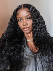 Bye-Bye Knots Wig 7x5 Water Wave Quick Glueless Lace Invisible Knots Wig
