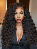 Petaluxe Limited Time Sale 24" 5x5 Thin HD Lace Closure Glueless Deep Wave Wig 200% Density