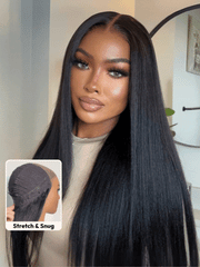 Bye Bye Knots Wig 7x5 Glueless Lace Black Yaki Bob& Longer length Bleached Knots Wig With Drawstring