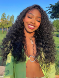 Petaluxe [200% Density=$89] Beginner Friendly V Part Deep Wave/Kinky Curly Wig 0 Skill Needed Protective Style