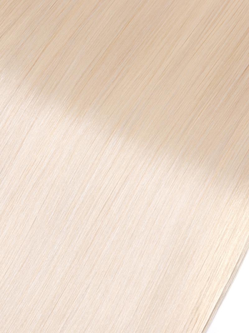 Platinum Blonde Human Hair Clip In Extension
