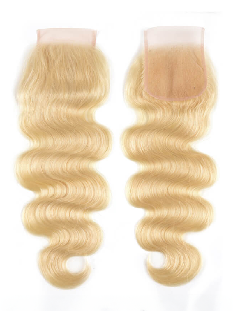 Hair 613 Blonde Human Hair Body Wave Blonde Hair 4x4 Lace Closure