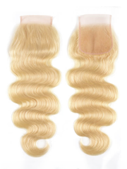 Hair 613 Blonde Human Hair Body Wave Blonde Hair 4x4 Lace Closure