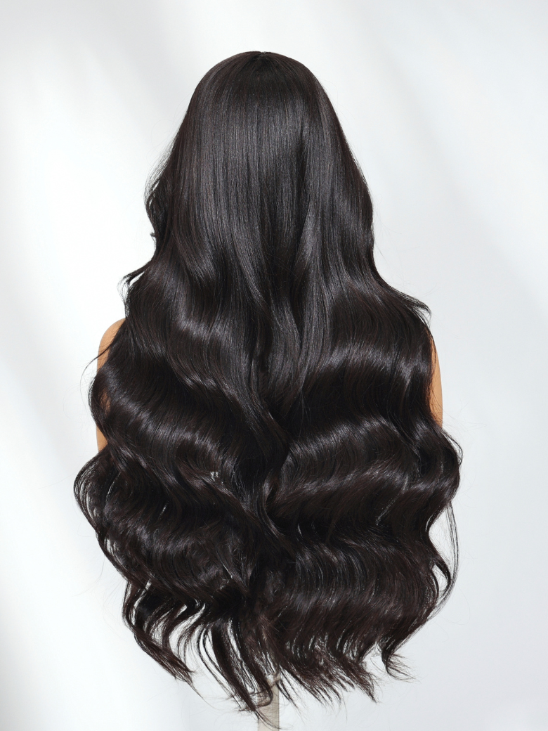Bye-Bye Knots 7x5 Lace Black Yaki Soft Layered Wig