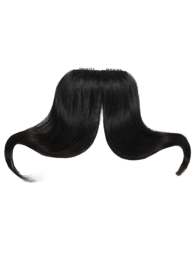 0.5x2.5 Clip-In Human Hair Curtain Bangs Double Clip