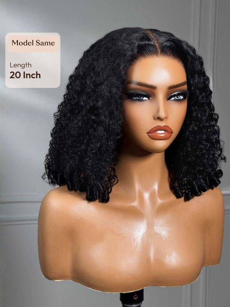 Bye-Bye Knots 7x5 Lace Curly Texture Wig With Finger Coil Ends