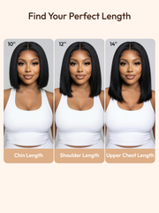 7x5 Bye-Bye Knots Glueless Lace Bleached Knots Pre Layered Bob With Drawstring Wig