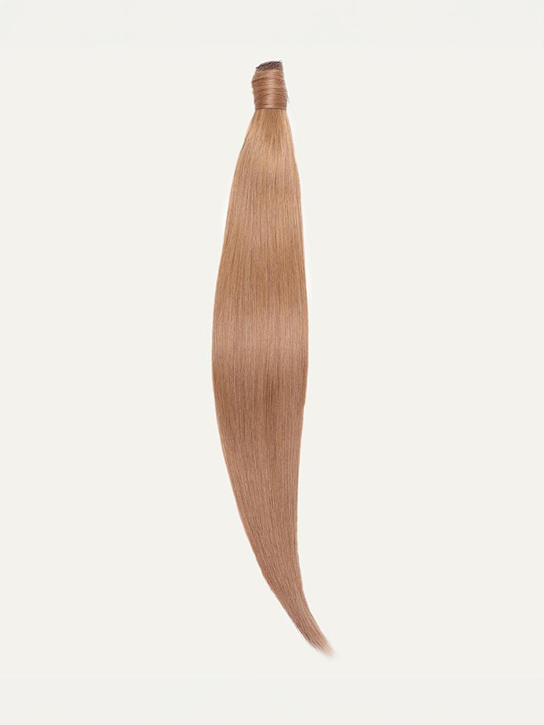 Clip In Ponytail Chestnut Brown Straight Human Hair Extension