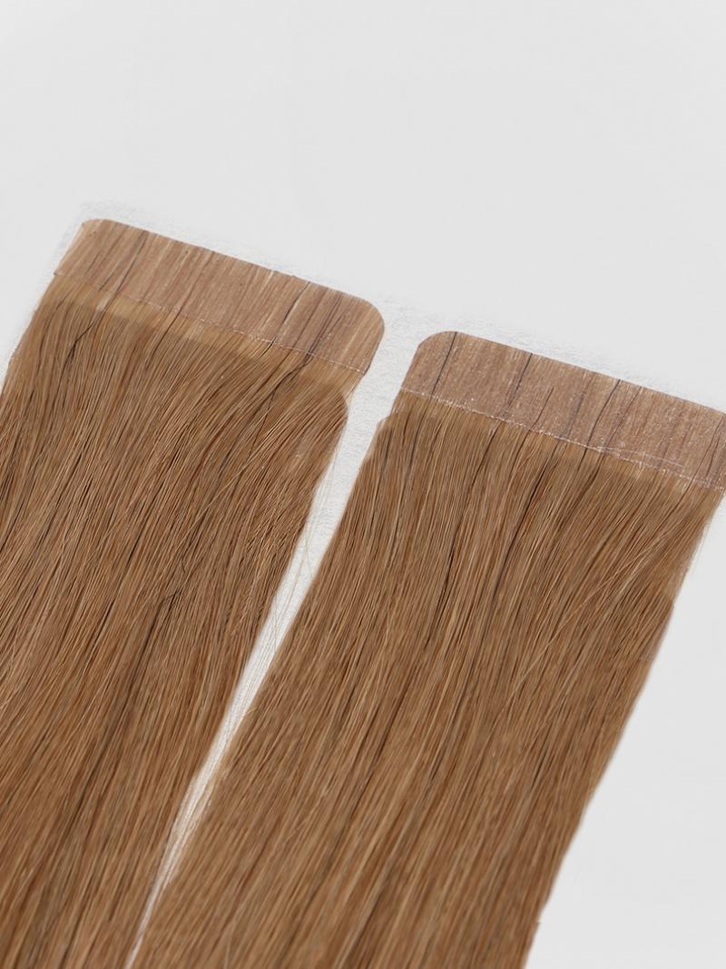 Ash Brown Human Hair Tape In Extension