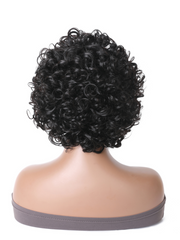Bouncy Curl Short Curly Soft & Smooth Pixie Cut with Bangs Glueless Wig