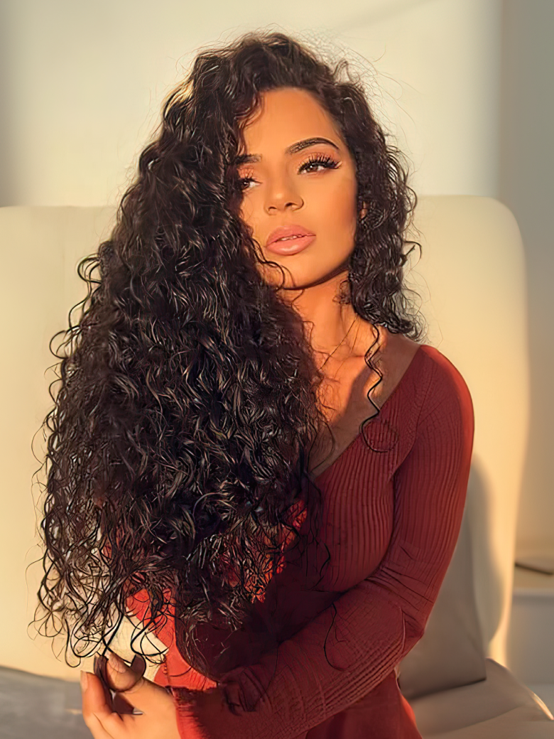 Hair 3 Bundles Natural Wave Hair With 13x4 Lace Frontal