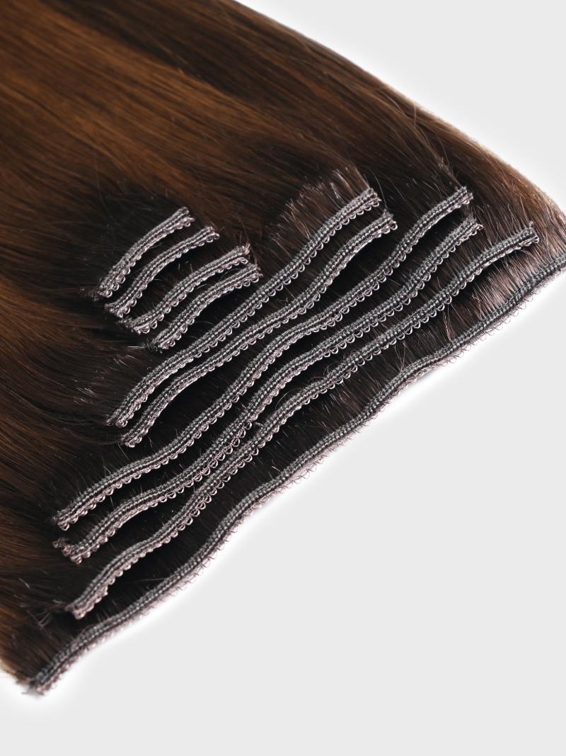 Dark Brown Human Hair Clip In Extension