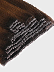 Dark Brown Human Hair Clip In Extension