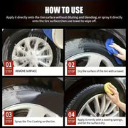 🚗 BUY 2 GET 1 FREE! ✨ Car Tire & Plastic Trim Renewal Paste – Restores Shine, Prevents Cracking & Easy Application 🛞