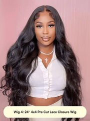 Price From $49: Headband Wig | 250% Density 6x4.5 Lace Wig | 4x4 Lace Closure Wig