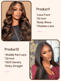 Petaluxe 2 Wigs $199 for 20" Lace Front Wig and Middle Part Lace Wig