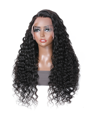 Hair Bouncy Deep Wave 13x4 Lace Frontal 150% Density Human Hair Wig