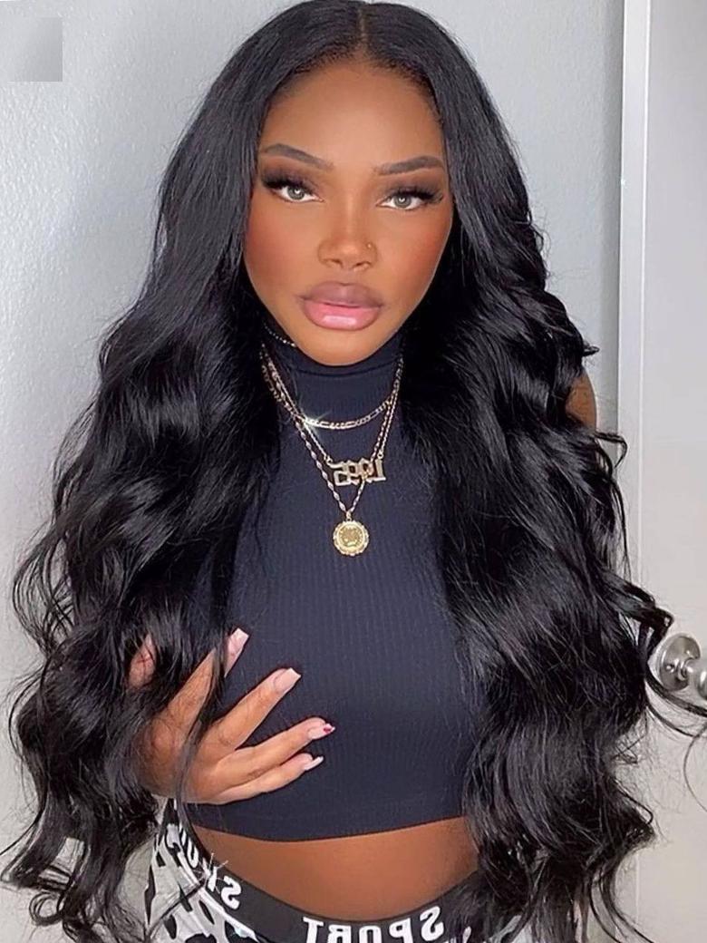 Put On And Go Glueless Lace Wig 250% Thick Density Body Wave & Water Wave Wig