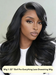 [All 24"=$149] 200%/ 180% Density 13x4 Front Lace Chocolate Brown/ Honey Highlights/ Burnt Orange Wigs