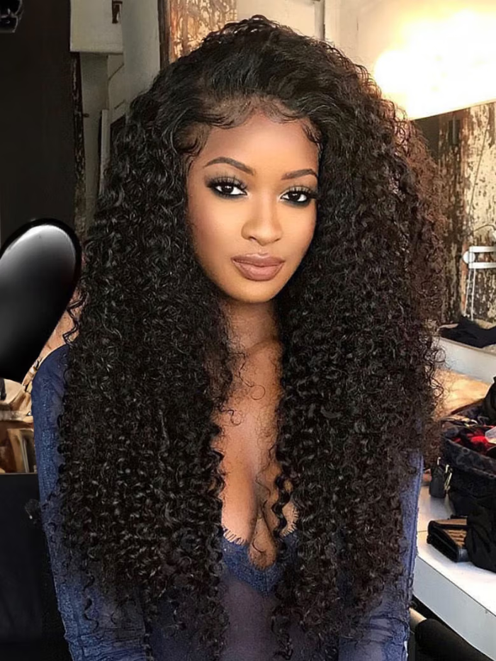 Petaluxe [US Only] [48 new users needed] 28 Inch 200% Density 5x5 HD Lace Glueless Natural Afro Kinky Curly Human Hair Wig