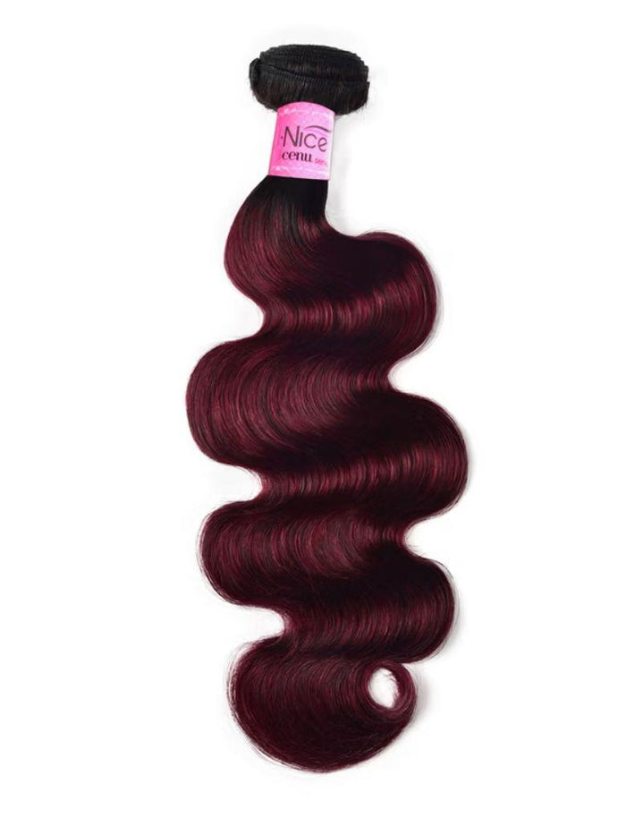 Petaluxe Hair High Quality Novel #TB99J Straight & Body Wave Virgin Hair 1 Bundle for Sew In