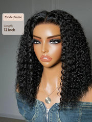 7x5 Bye-Bye Knots? & 13x4 Pre-Everything? Lace Frontal Purple Black Cherry Layered Straight & Loose Wave With Invisi Drawstring Wig