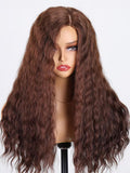 Petaluxe Elegant Semi Hand Tied Monofilament Medium Brown Body Wave Wig