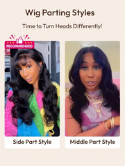 13x4 Pre-Everything? Side-Part Fluffy Loose Wave Wig With Wispy Air Bangs