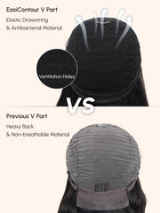 [FB] EasiContour V Part Glueless Yaki Wig